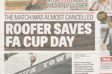 Roofer Saves FA Cup Day! - Ipswich Town Football Club