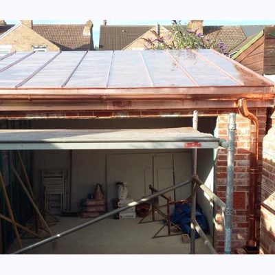 Copper Flat Roof, ELC Roofing, Sudbury, Ipswich, Saffron Walden