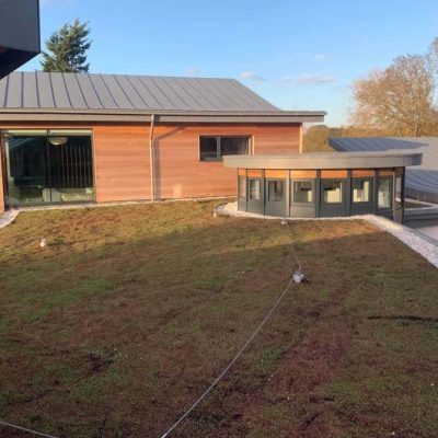 Single Ply Flat Roof and green roof - Wickham Bishops