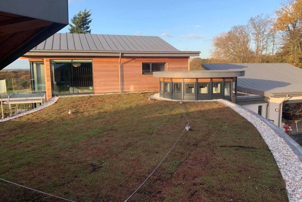 Single Ply Flat Roof and green roof - Wickham Bishops